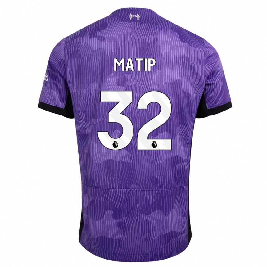 Niño Fútbol Camiseta Joel Matip #32 Púrpura Equipación Tercera 2023/24 México