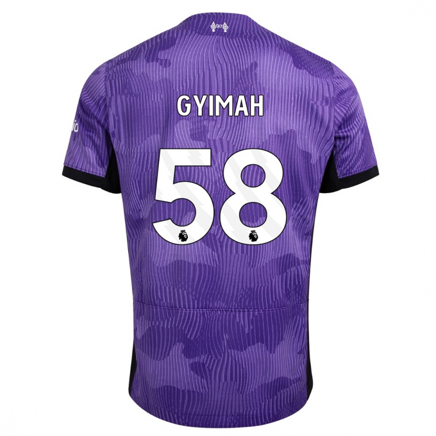 Niño Fútbol Camiseta Francis Gyimah #58 Púrpura Equipación Tercera 2023/24 México