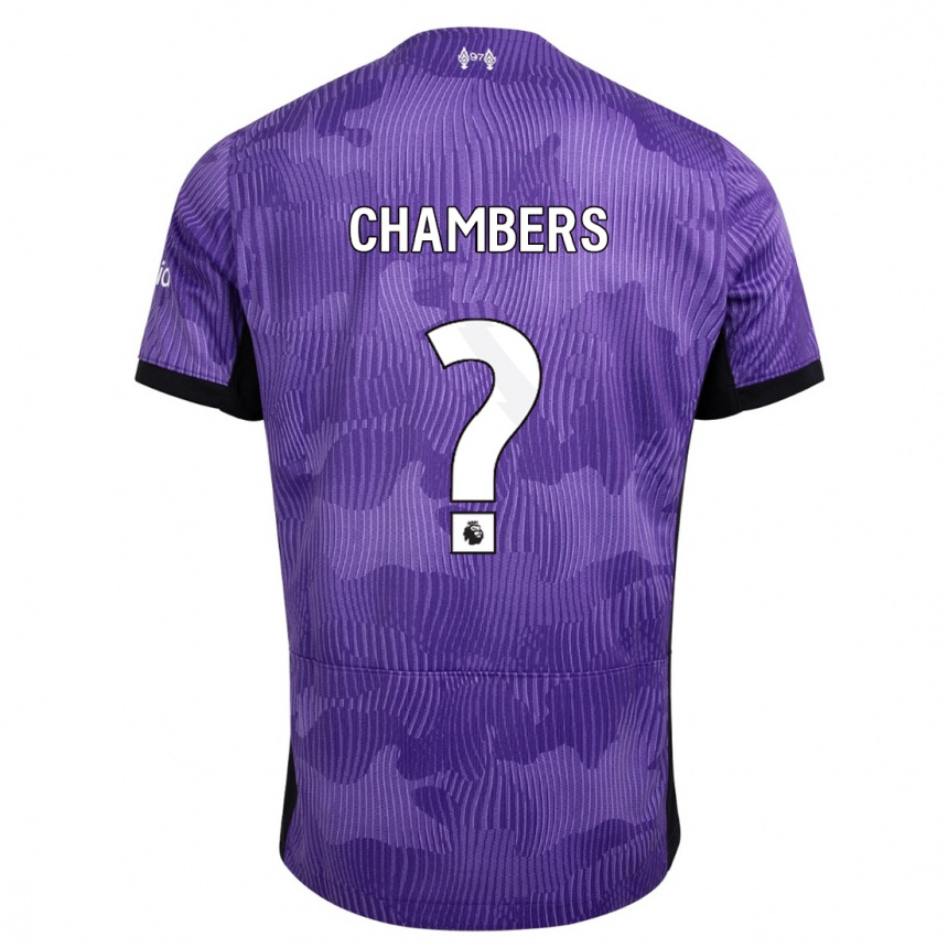 Niño Fútbol Camiseta Luke Chambers #0 Púrpura Equipación Tercera 2023/24 México