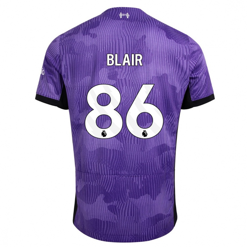 Niño Fútbol Camiseta Harvey Blair #86 Púrpura Equipación Tercera 2023/24 México