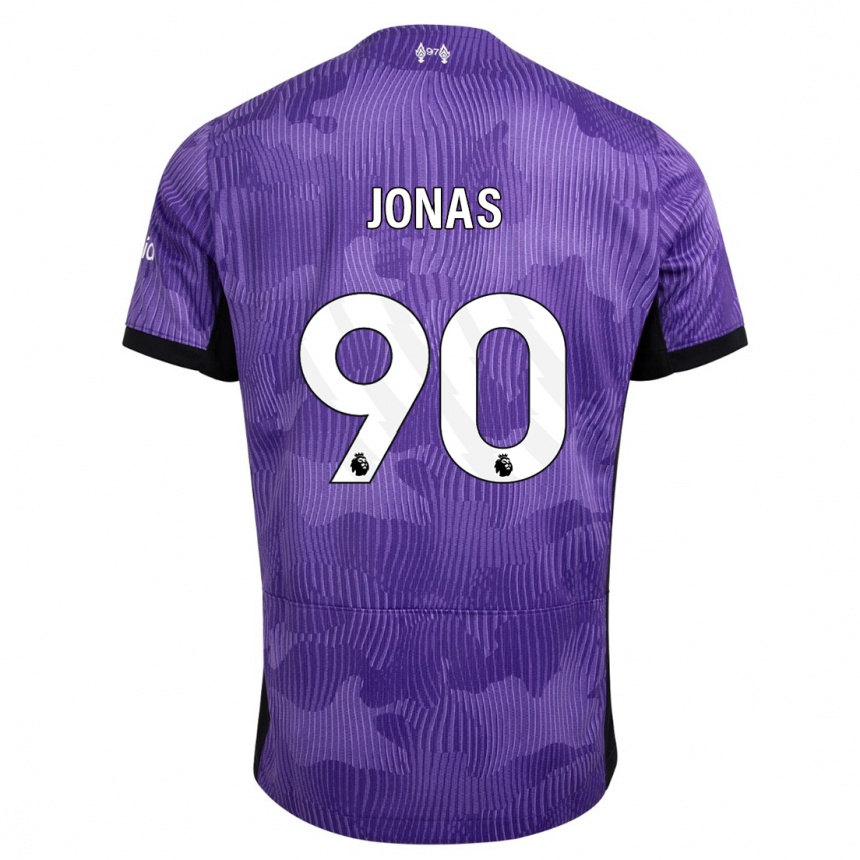 Niño Fútbol Camiseta Lee Jonas #90 Púrpura Equipación Tercera 2023/24 México