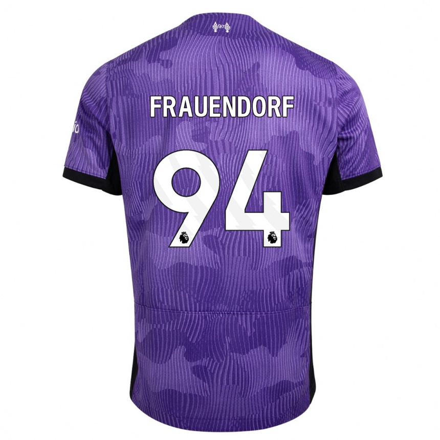 Niño Fútbol Camiseta Melkamu Frauendorf #94 Púrpura Equipación Tercera 2023/24 México