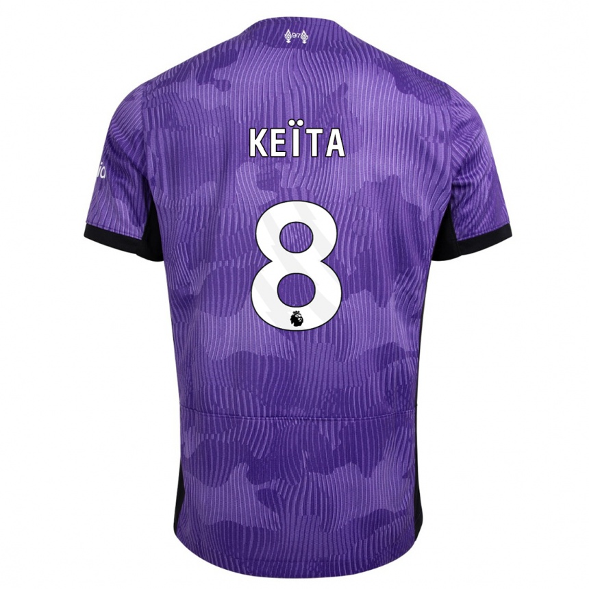 Niño Fútbol Camiseta Naby Keïta #8 Púrpura Equipación Tercera 2023/24 México