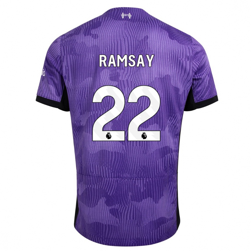 Niño Fútbol Camiseta Calvin Ramsay #22 Púrpura Equipación Tercera 2023/24 México