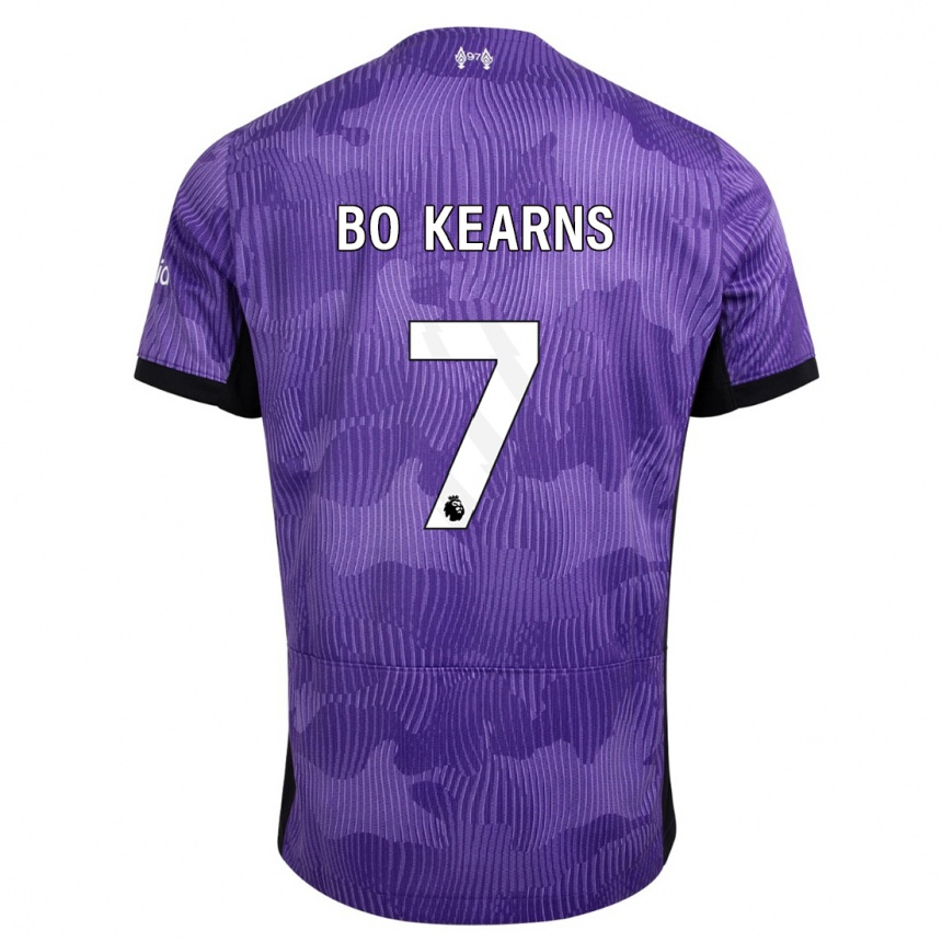 Niño Fútbol Camiseta Missy Bo Kearns #7 Púrpura Equipación Tercera 2023/24 México