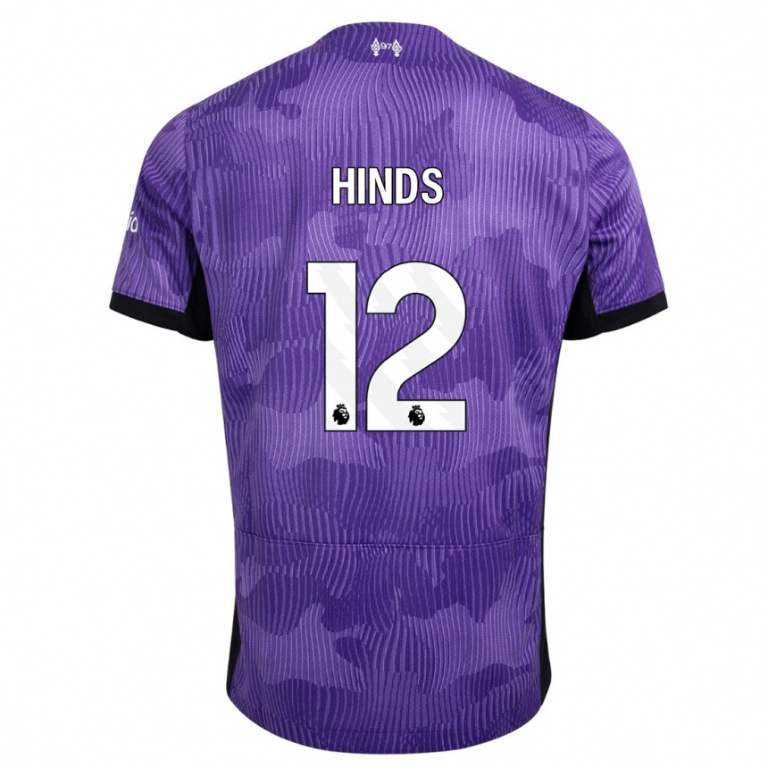 Niño Fútbol Camiseta Taylor Hinds #12 Púrpura Equipación Tercera 2023/24 México