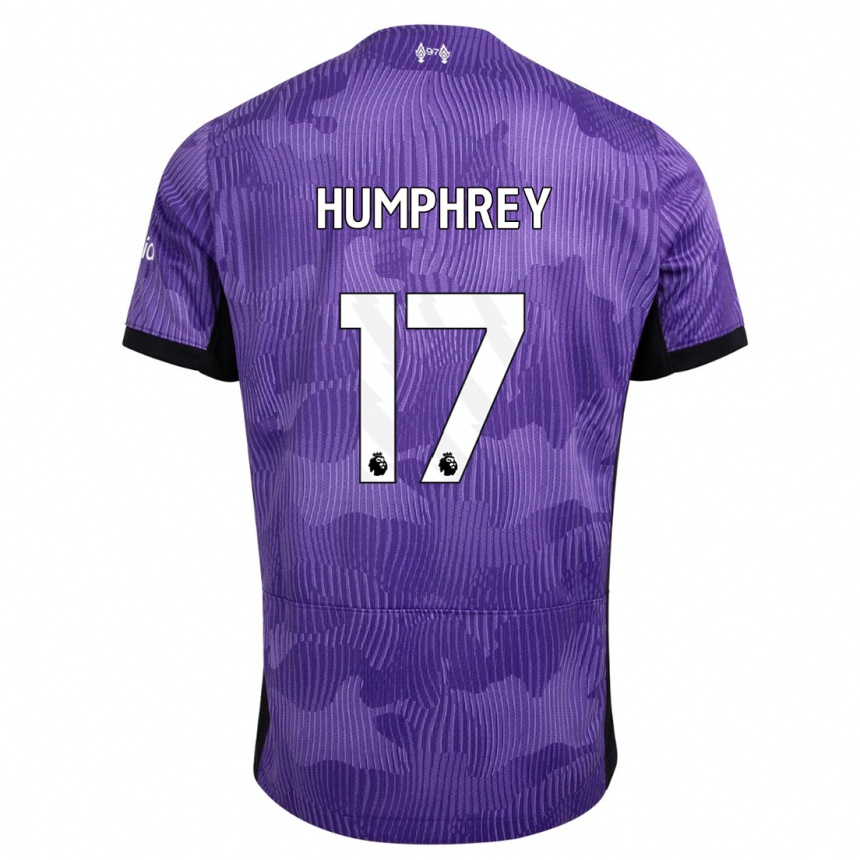 Niño Fútbol Camiseta Carla Humphrey #17 Púrpura Equipación Tercera 2023/24 México