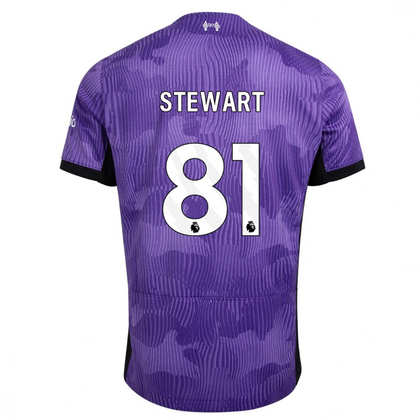 Niño Fútbol Camiseta Layton Stewart #81 Púrpura Equipación Tercera 2023/24 México