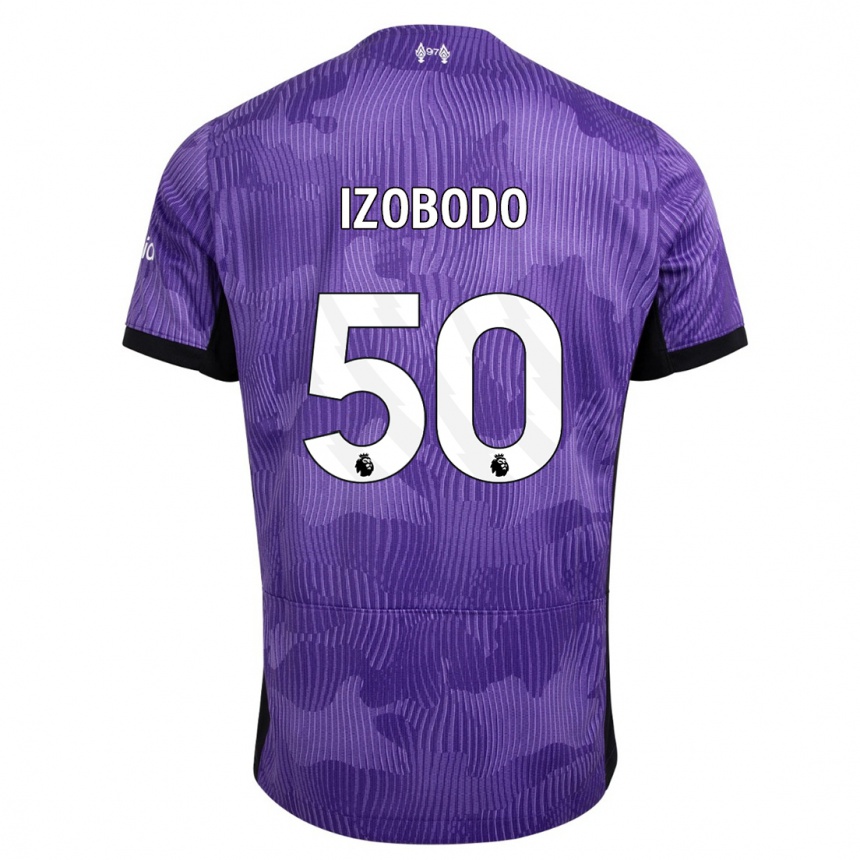 Niño Fútbol Camiseta Elijah Izobodo John #50 Púrpura Equipación Tercera 2023/24 México