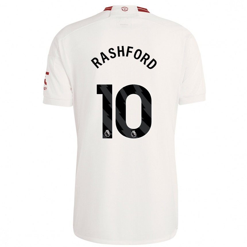 Niño Fútbol Camiseta Marcus Rashford #10 Blanco Equipación Tercera 2023/24 México