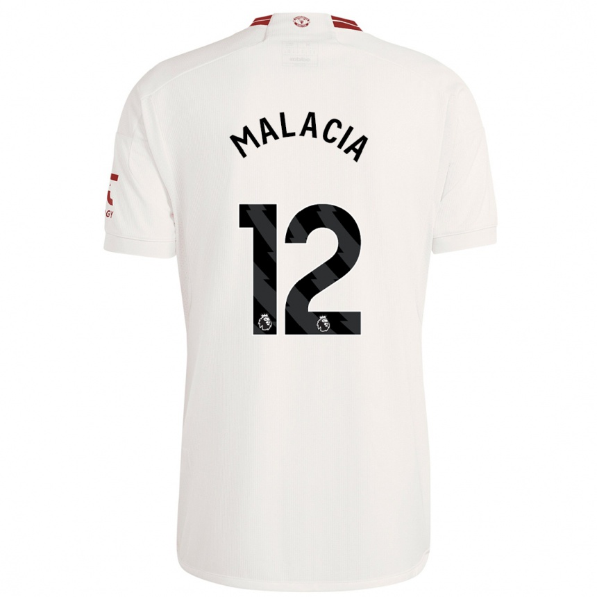 Niño Fútbol Camiseta Tyrell Malacia #12 Blanco Equipación Tercera 2023/24 México