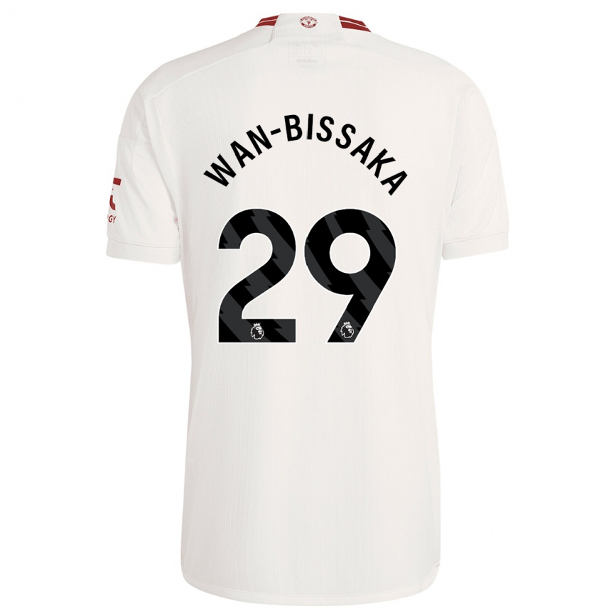 Niño Fútbol Camiseta Aaron Wan-Bissaka #29 Blanco Equipación Tercera 2023/24 México