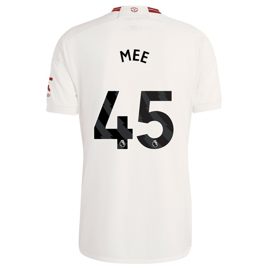 Niño Fútbol Camiseta Dermot Mee #45 Blanco Equipación Tercera 2023/24 México