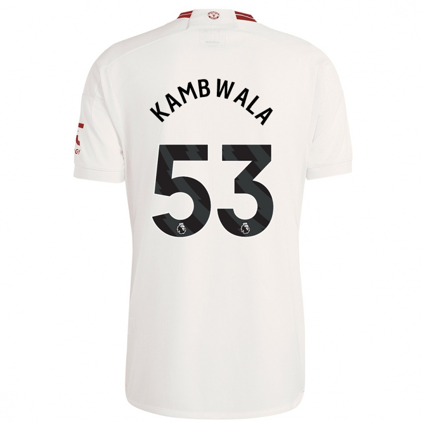 Niño Fútbol Camiseta Willy Kambwala #53 Blanco Equipación Tercera 2023/24 México