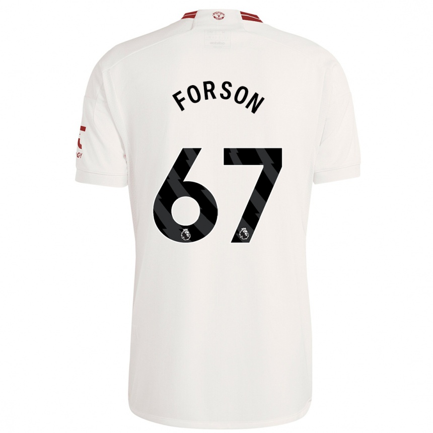 Niño Fútbol Camiseta Omari Forson #67 Blanco Equipación Tercera 2023/24 México