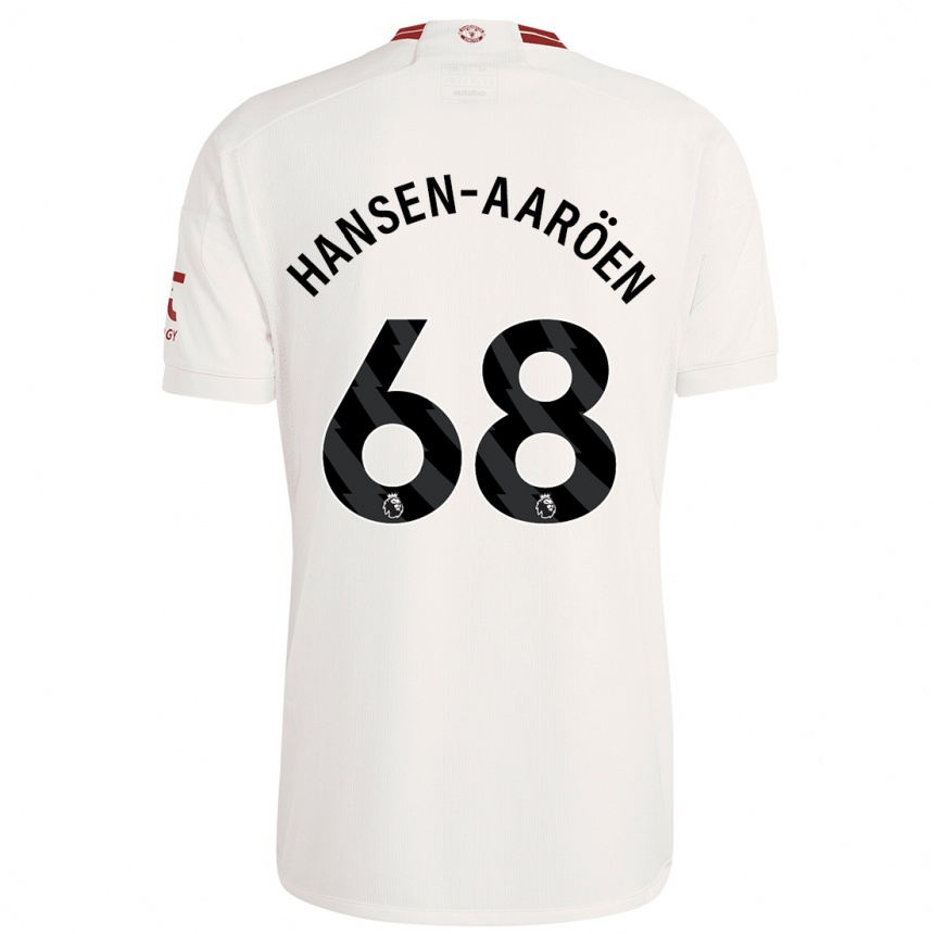 Niño Fútbol Camiseta Isak Hansen-Aaröen #68 Blanco Equipación Tercera 2023/24 México