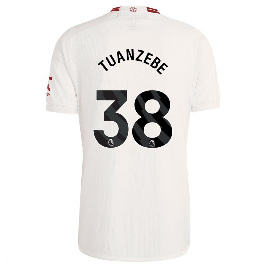 Niño Fútbol Camiseta Axel Tuanzebe #38 Blanco Equipación Tercera 2023/24 México