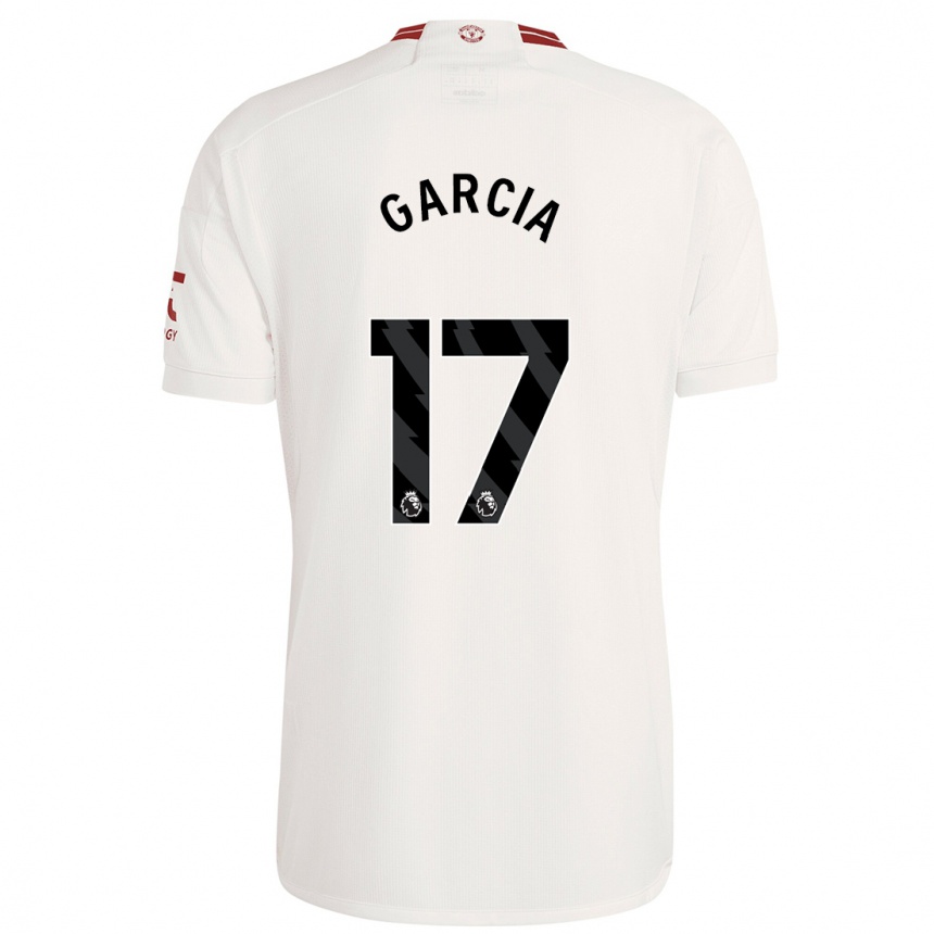 Niño Fútbol Camiseta Lucia Garcia #17 Blanco Equipación Tercera 2023/24 México