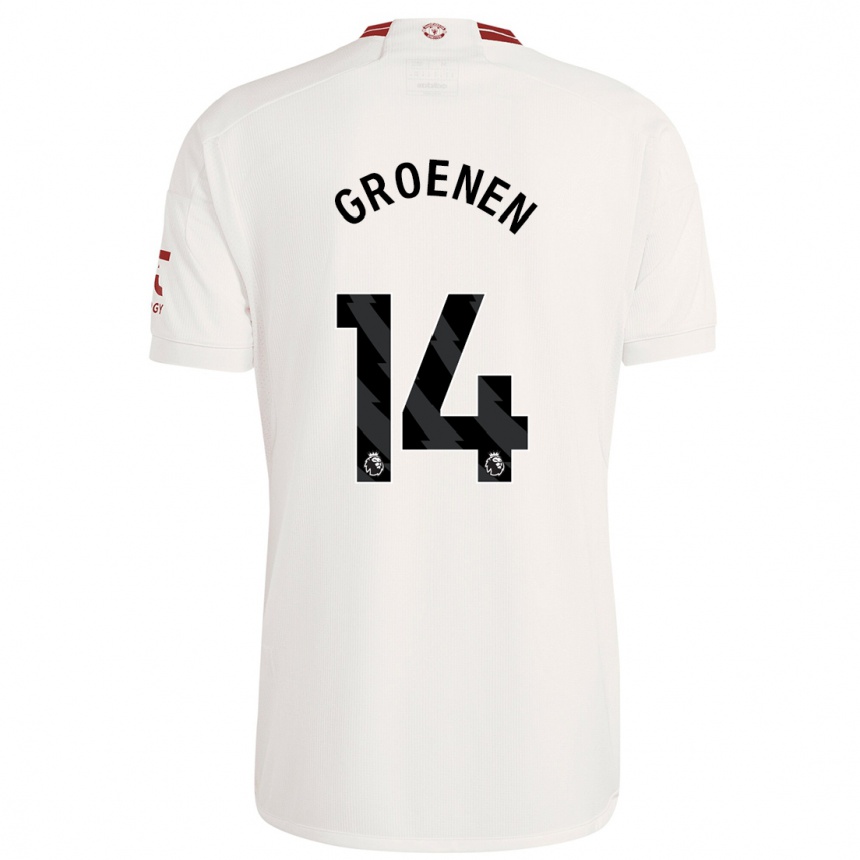 Niño Fútbol Camiseta Jackie Groenen #14 Blanco Equipación Tercera 2023/24 México