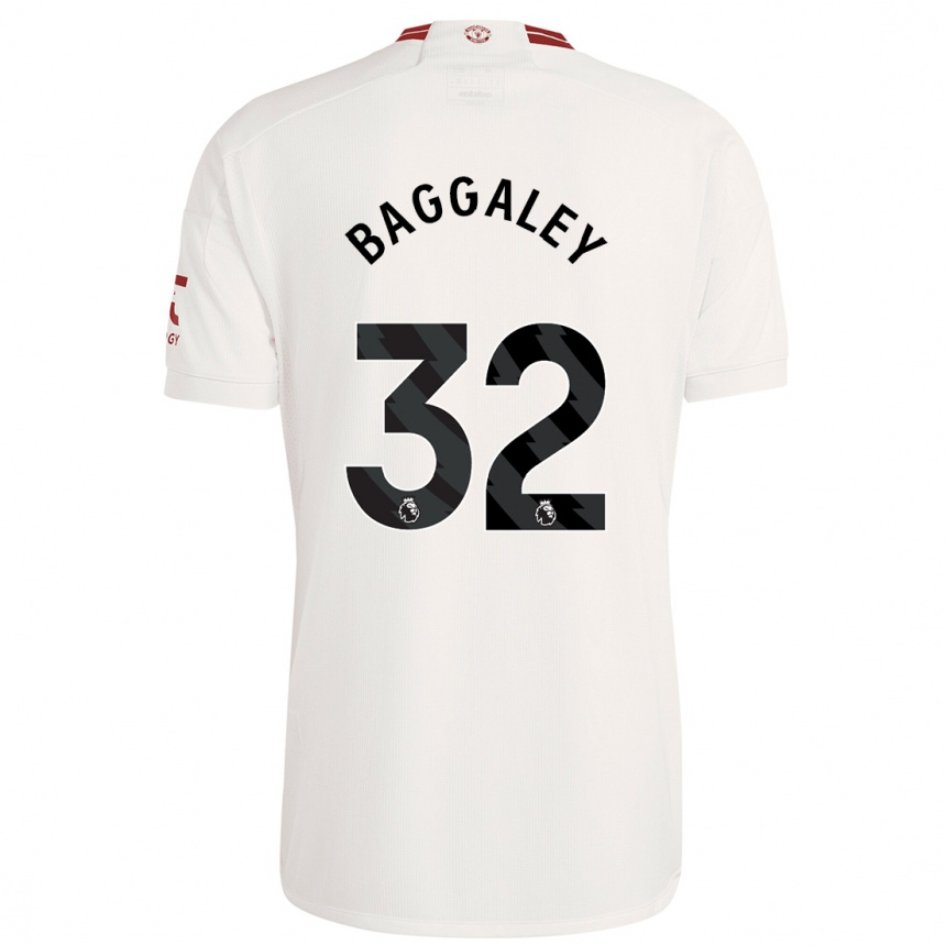 Niño Fútbol Camiseta Sophie Baggaley #32 Blanco Equipación Tercera 2023/24 México