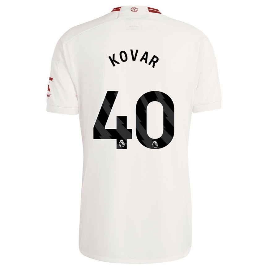 Niño Fútbol Camiseta Matej Kovar #40 Blanco Equipación Tercera 2023/24 México