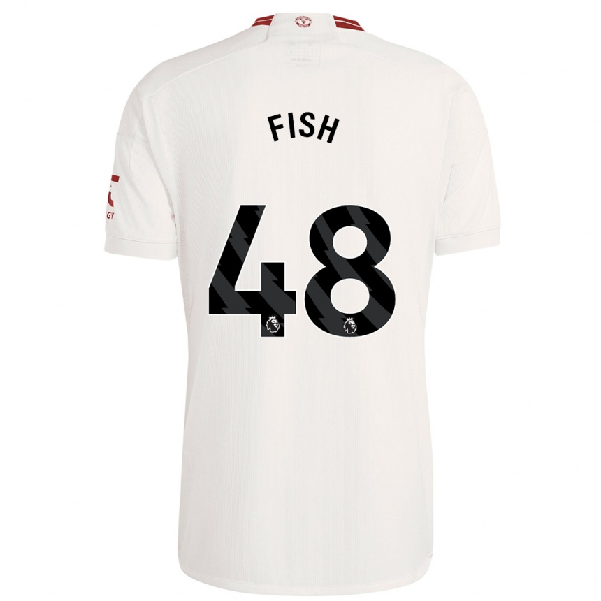 Niño Fútbol Camiseta Will Fish #48 Blanco Equipación Tercera 2023/24 México