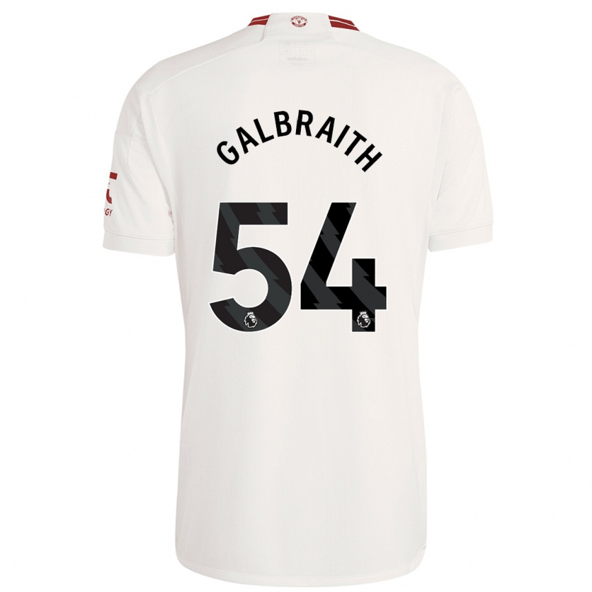 Niño Fútbol Camiseta Ethan Galbraith #54 Blanco Equipación Tercera 2023/24 México