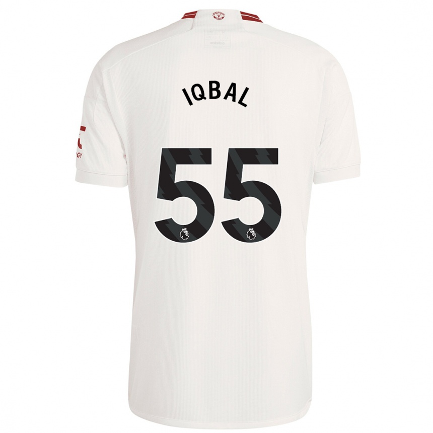 Niño Fútbol Camiseta Zidane Iqbal #55 Blanco Equipación Tercera 2023/24 México