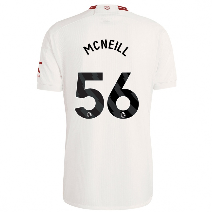 Niño Fútbol Camiseta Charlie Mcneill #56 Blanco Equipación Tercera 2023/24 México