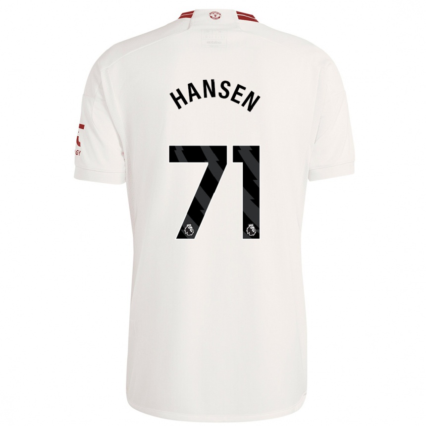 Niño Fútbol Camiseta Isak Hansen-Aaroen #71 Blanco Equipación Tercera 2023/24 México