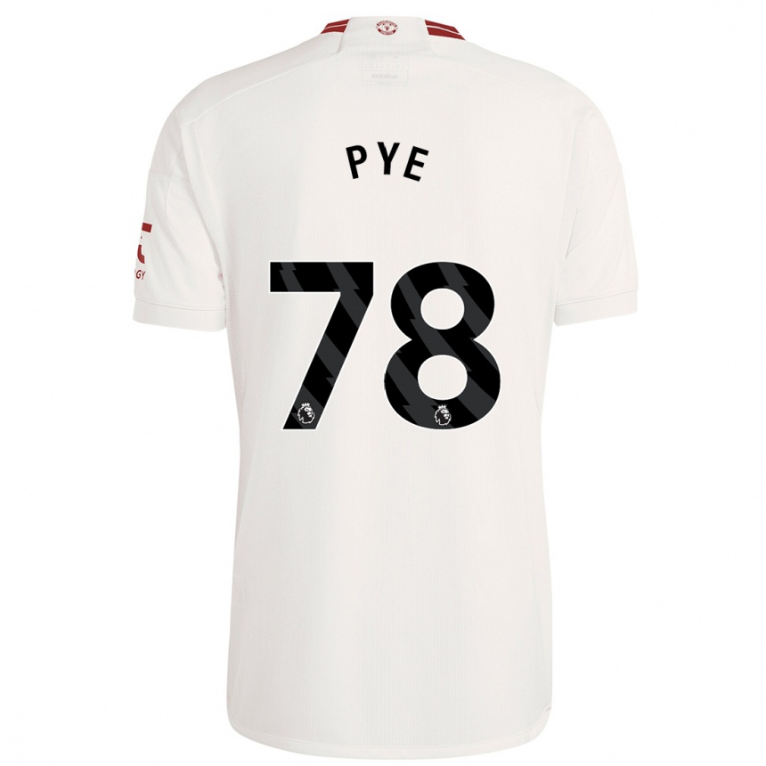 Niño Fútbol Camiseta Logan Pye #78 Blanco Equipación Tercera 2023/24 México