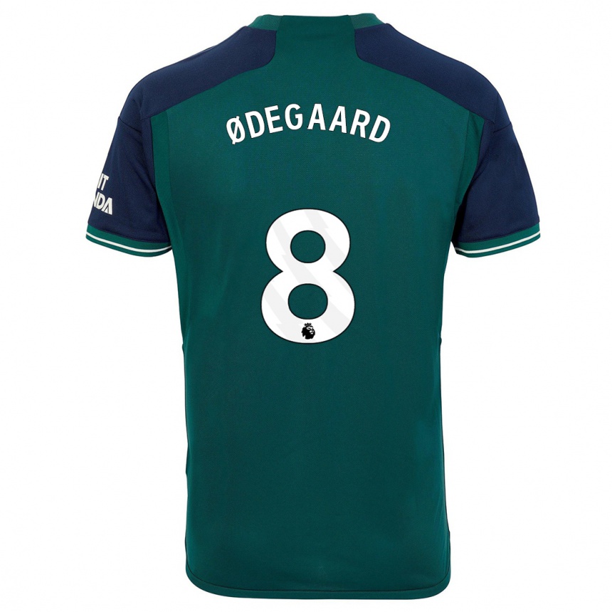 Niño Fútbol Camiseta Martin Odegaard #8 Verde Equipación Tercera 2023/24 México