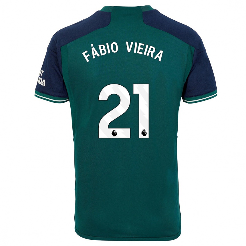 Niño Fútbol Camiseta Fabio Vieira #21 Verde Equipación Tercera 2023/24 México