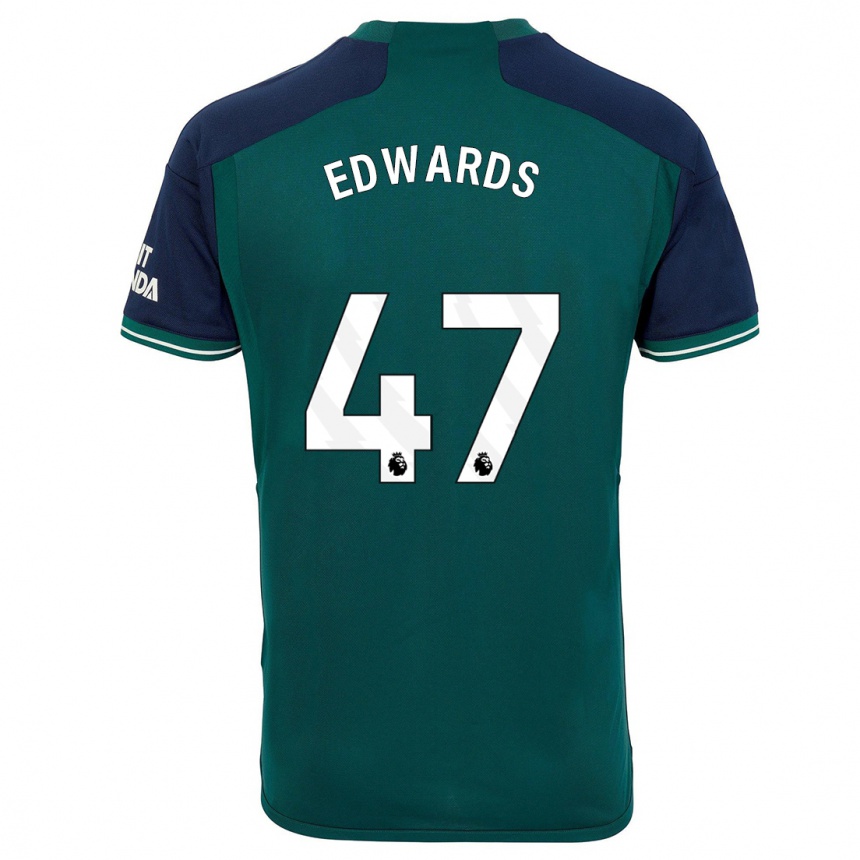 Niño Fútbol Camiseta Khayon Edwards #47 Verde Equipación Tercera 2023/24 México