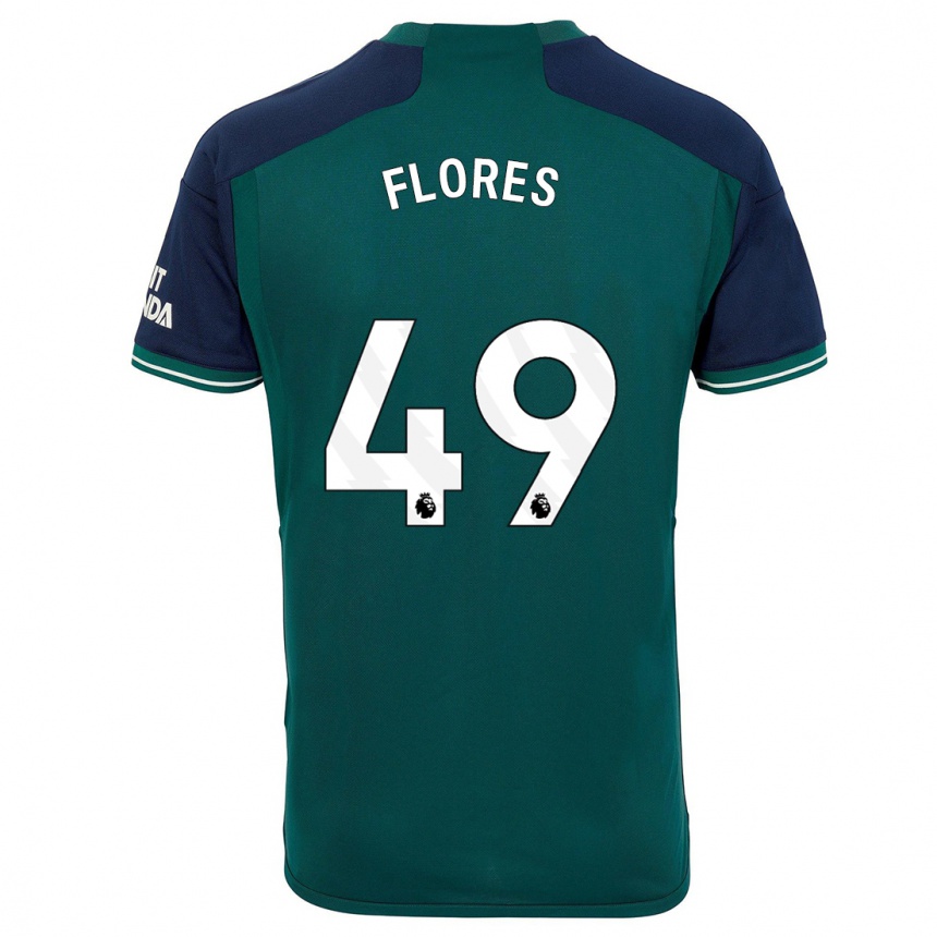 Niño Fútbol Camiseta Marcelo Flores #49 Verde Equipación Tercera 2023/24 México