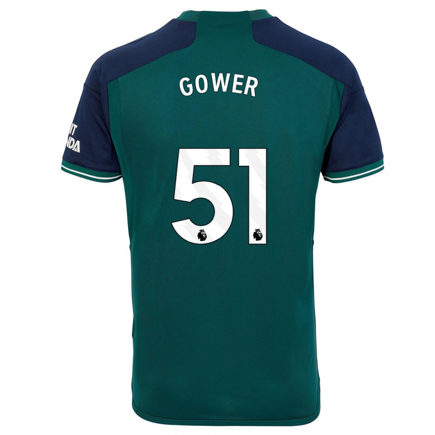 Niño Fútbol Camiseta Jimi Gower #51 Verde Equipación Tercera 2023/24 México