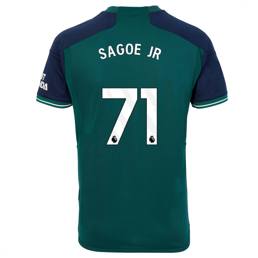 Niño Fútbol Camiseta Charles Sagoe Jr #71 Verde Equipación Tercera 2023/24 México