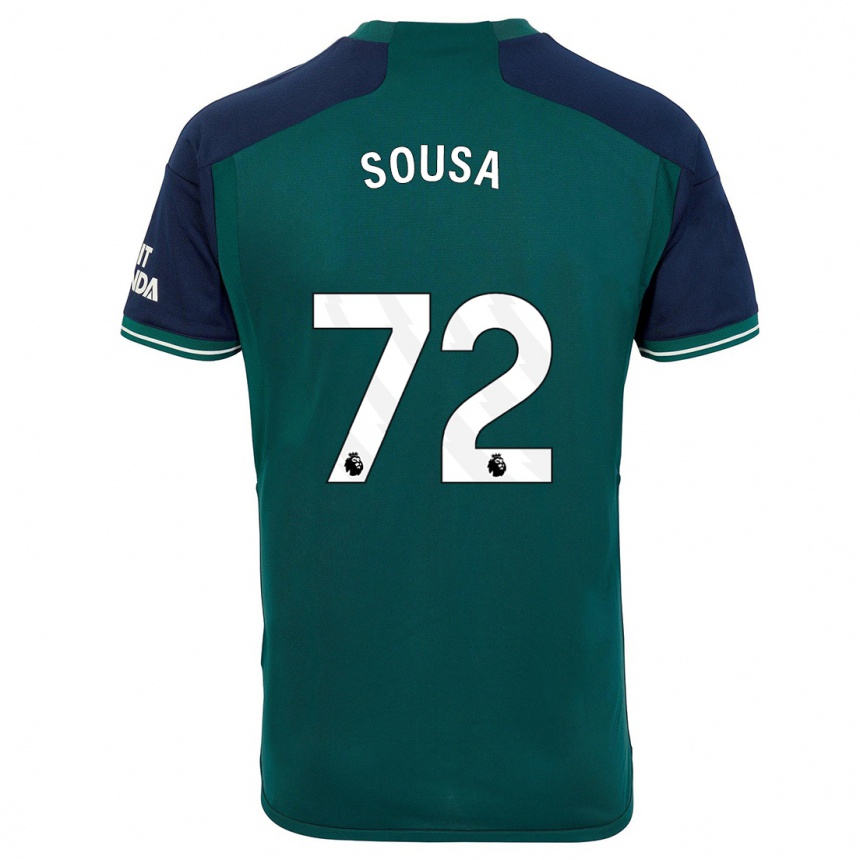 Niño Fútbol Camiseta Lino Sousa #72 Verde Equipación Tercera 2023/24 México