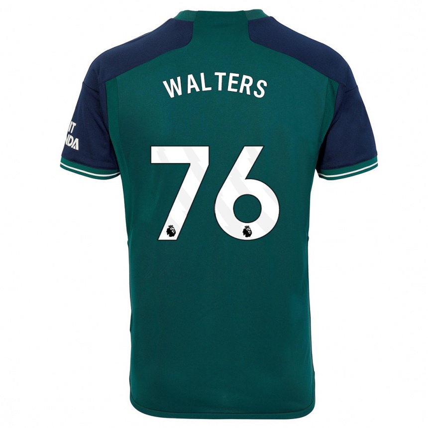 Niño Fútbol Camiseta Reuell Walters #76 Verde Equipación Tercera 2023/24 México