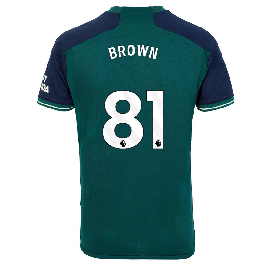 Niño Fútbol Camiseta Luis Brown #81 Verde Equipación Tercera 2023/24 México