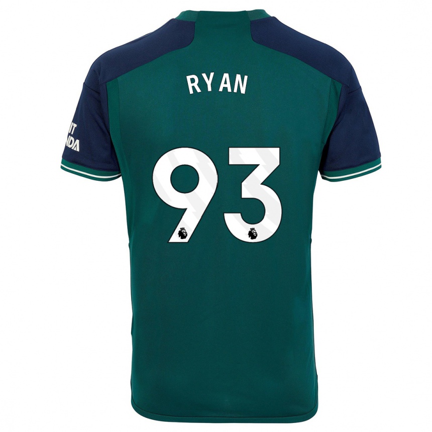 Niño Fútbol Camiseta Kamarni Ryan #93 Verde Equipación Tercera 2023/24 México