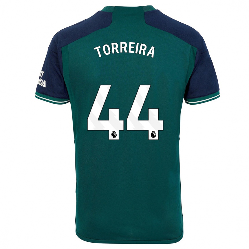 Niño Fútbol Camiseta Lucas Torreira #44 Verde Equipación Tercera 2023/24 México