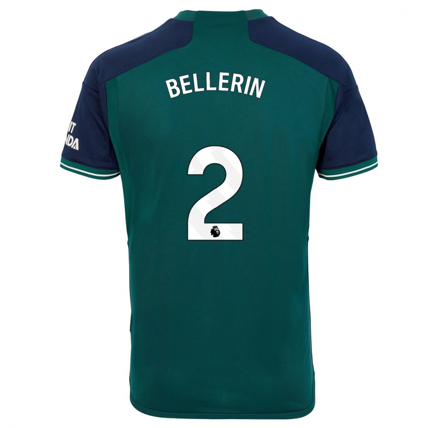 Niño Fútbol Camiseta Hector Bellerin #2 Verde Equipación Tercera 2023/24 México