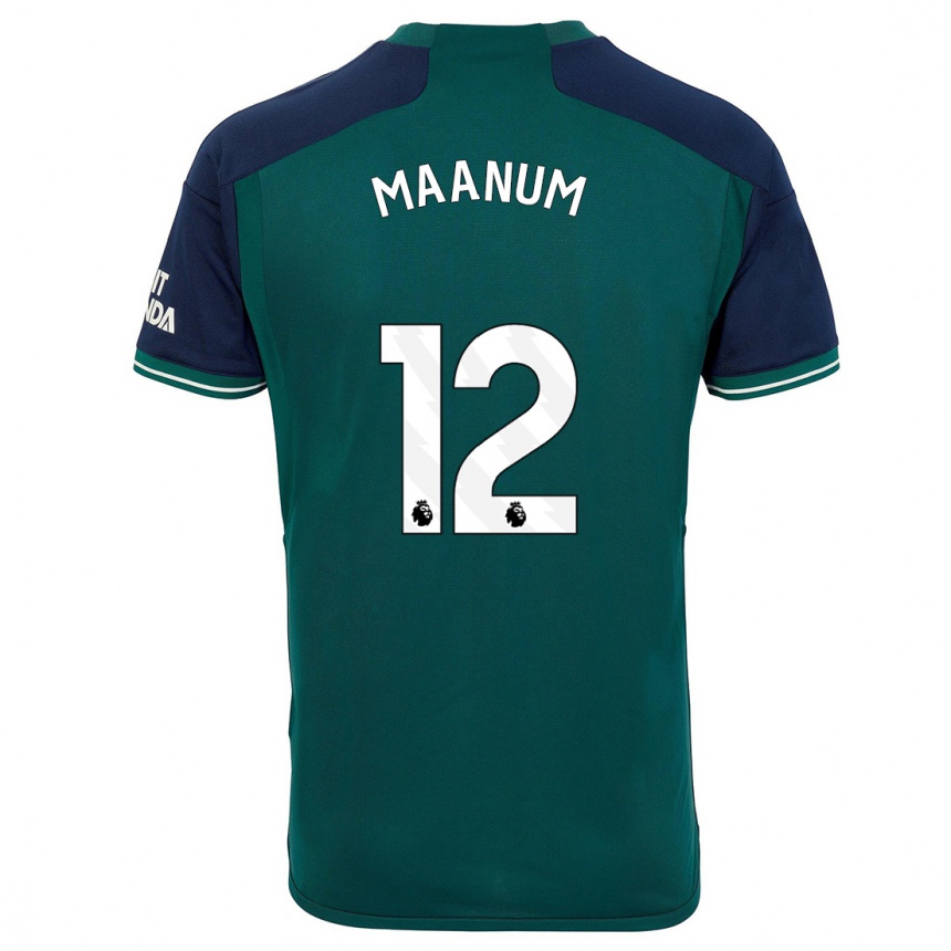 Niño Fútbol Camiseta Frida Maanum #12 Verde Equipación Tercera 2023/24 México