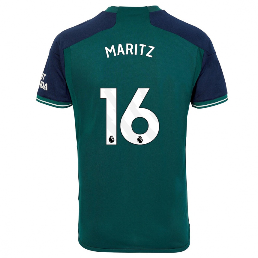 Niño Fútbol Camiseta Noelle Maritz #16 Verde Equipación Tercera 2023/24 México