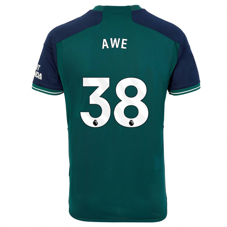 Niño Fútbol Camiseta Zach Awe #38 Verde Equipación Tercera 2023/24 México