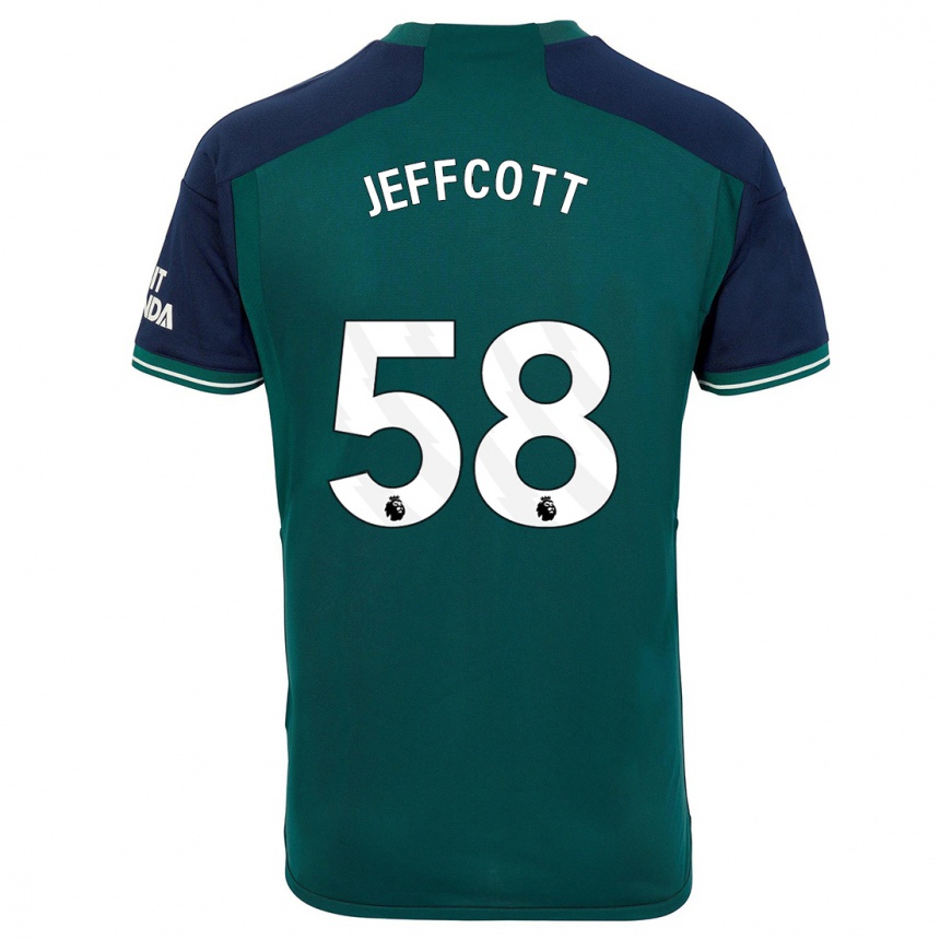 Niño Fútbol Camiseta Henry Jeffcott #58 Verde Equipación Tercera 2023/24 México