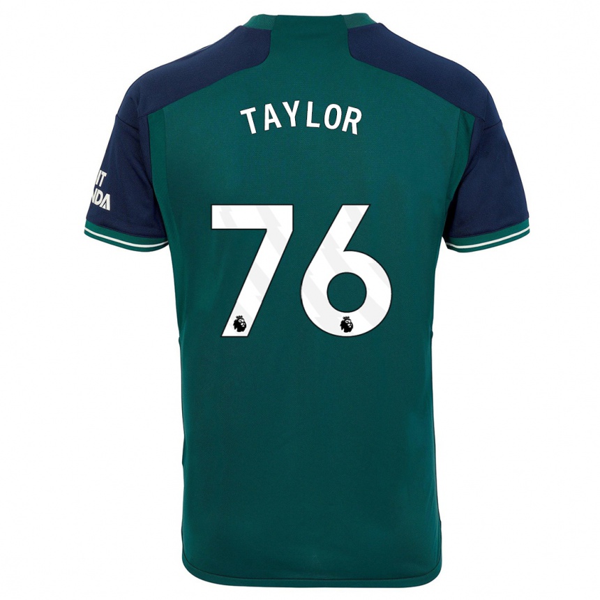 Niño Fútbol Camiseta Kido Taylor Hart #76 Verde Equipación Tercera 2023/24 México