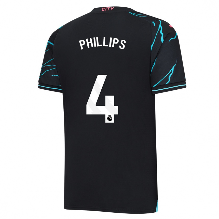 Niño Fútbol Camiseta Kalvin Phillips #4 Azul Oscuro Equipación Tercera 2023/24 México