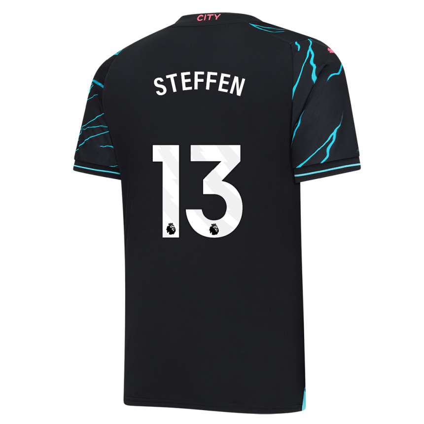 Niño Fútbol Camiseta Zack Steffen #13 Azul Oscuro Equipación Tercera 2023/24 México